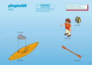 Manual de uso Playmobil set 5132 Harbour Kayak