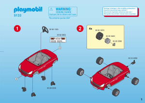 Manual de uso Playmobil set 5133 Harbour Coche con remolque y moto