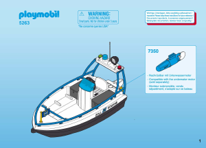 Bedienungsanleitung Playmobil set 5263 Harbour Zollboot