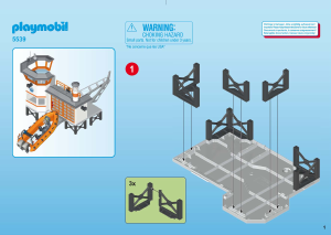 Manuale Playmobil set 5539 Harbour Approdo della guardia costiera con faro