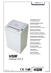 Manual HSM Classic 411.2 Destruidora de papel