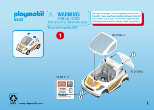 Mode d’emploi Playmobil set 5543 Harbour Urgentiste avec voiture