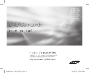 Manual Samsung VP-DX105i Camcorder