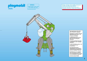 Manual Playmobil set 7475 Harbour Crane