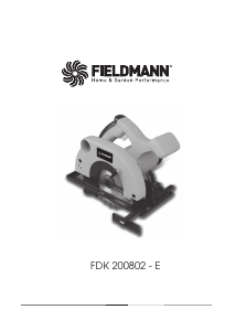 Manual Fieldmann FDK 200802-E Circular Saw