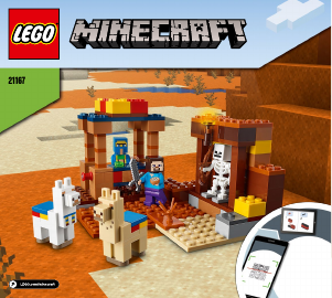 Használati útmutató Lego set 21167 Minecraft A kereskedelmi állomás