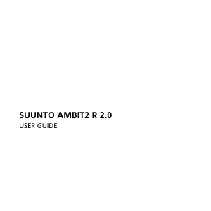 Handleiding Suunto Ambit2 R2.0 Sporthorloge