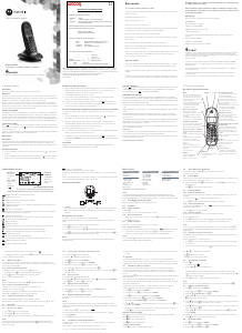 Manual de uso Motorola C1003LB+ Teléfono inalámbrico