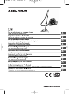 Manual de uso Morphy Richards 71062 PerformAir Aspirador
