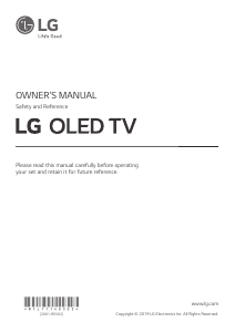 Manual LG OLED65B97LA OLED Television