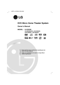 Manual LG LX-D5230D Home Theater System