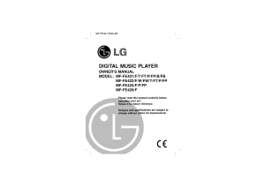 Manual LG MF-FE422T Mp3 Player