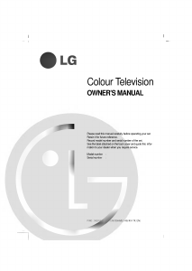 Bruksanvisning LG 29FS2ANX TV