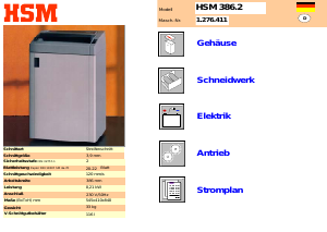 Bedienungsanleitung HSM Classic 386.2 Aktenvernichter