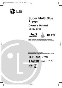 Manual LG BH100-E1 Blu-ray Player