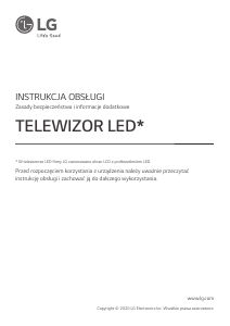Instrukcja LG 75NANO793NF Telewizor LED