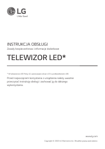 Instrukcja LG 75UN85003LA Telewizor LED