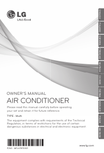 Manual LG MC12AHV Air Conditioner