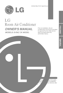 Manual LG AS-H096QGA2 Air Conditioner