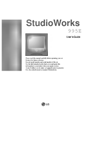 Handleiding LG StudioWorks 995 Monitor