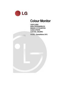 Manual LG StudioWorks 78T5 Monitor