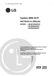 Instrukcja LG LM-M1040D Zestaw stereo