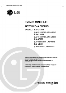 Instrukcja LG LM-U550D Zestaw stereo