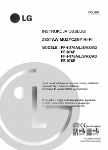 Instrukcja LG FFH-976AD Zestaw stereo