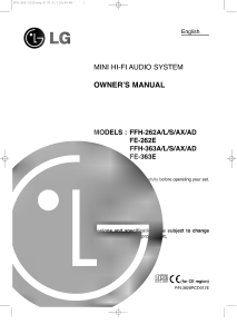 Εγχειρίδιο LG FFH-262AD Στερεοφωνικό σετ