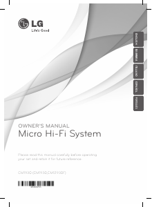 Handleiding LG CM1930 Stereoset