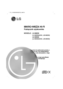 Instrukcja LG LX-M330D Zestaw stereo