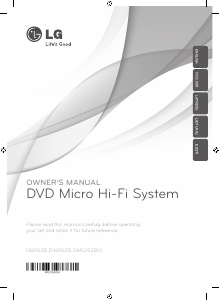 Manual LG DM2520 Stereo-set