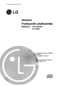Instrukcja LG FFH-786AD Zestaw stereo