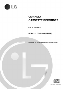 Handleiding LG CD-323AX Stereoset