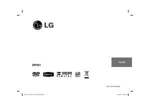 Instrukcja LG DP351-P Odtwarzacz DVD