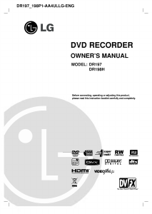 Manual LG DR198H DVD Player