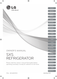 Manuale LG GSP545PVYV Frigorifero-congelatore