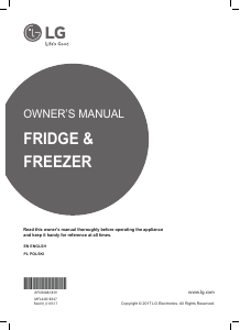 Manual LG GBB940DFQZT Fridge-Freezer