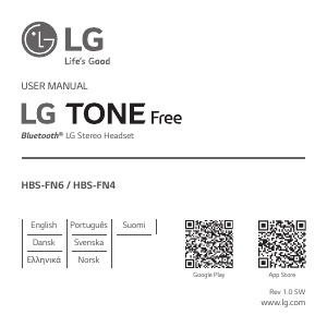 Εγχειρίδιο LG HBS-FN4 Tone Free Ακουστικό