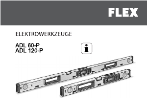 Bruksanvisning Flex ADL 120-P Vattenpass