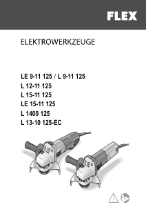 Handleiding Flex L 9-11 125 Haakse slijpmachine