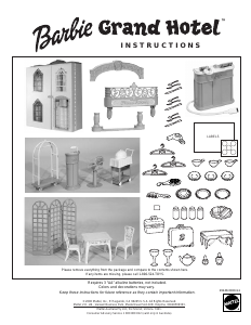 Manual Mattel 29248 Barbie Grand Hotel