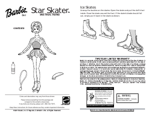 Bruksanvisning Mattel 53375 Barbie Star Skater