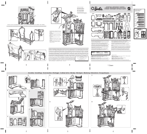 Manual de uso Mattel BLP42 Barbie and The Secret Door Princess Castle