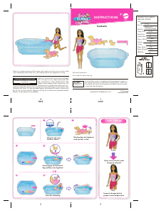 Manual Mattel FCD56 Barbie Swimmin Pup Pool