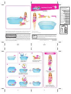 Manual Mattel DMC32 Barbie Swimmin Pup Pool