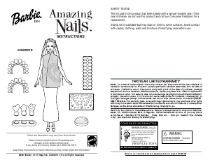 Manual Mattel 53381 Barbie Amazing Nails Kayla