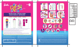 Manual Mattel GMT51 Barbie Color Reveal Doll