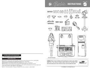 Manual Mattel N0301 Barbie I Can Be… TV Chef