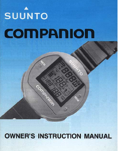 Manual Suunto Companion Dive Computer